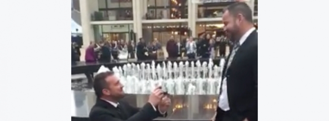 STAGE TUBE: 'Love Changes Everything' in Surprise Proposal on Lincoln Center Plaza Video