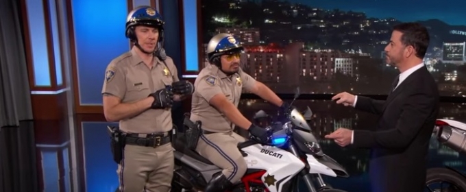 VIDEO: Dax Shepard & Michael Pena Stop by JIMMY KIMMEL to Share Trailer for CHIPs! Video