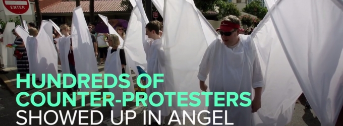 STAGE TUBE: Orlando Theatre Community Blocks Westboro Protesters with Angel Wings Video