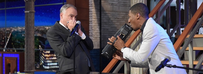VIDEO: Vice Presidential Candidate Tim Kaine Jams with Jon Batiste on LATE SHOW Video
