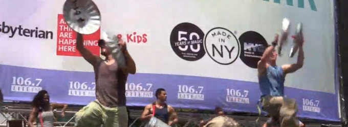 TV: Cast of STOMP Brings Percussion to Bryant Park! Video