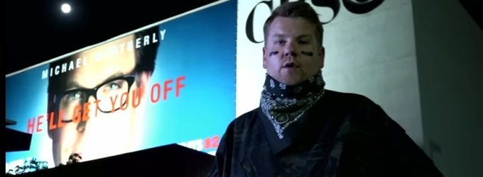 VIDEO: James Corden Reclaims His Television City Billboard at 2 am! Video