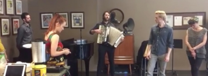 STAGE TUBE: Josh Groban Plays Accordion in Rehearsal for 'GREAT COMET' Opening Number Video