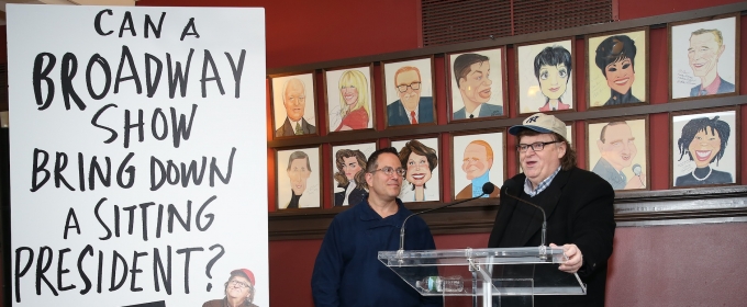 TV: Can a Broadway Show Take Down a Sitting President? Michael Moore Wants to Find… Video