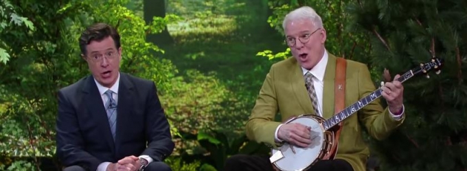 VIDEO: Steve Martin & Stephen Colbert Sing About Their Friendship in a Fake Forest Video