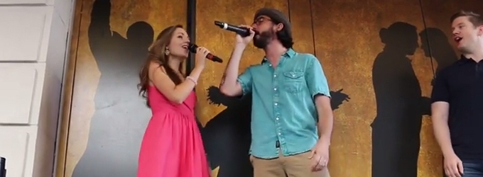 STAGE TUBE: Laura Osnes and Max Crumm Reunite for a GREASE Duet at #Ham4Ham Video