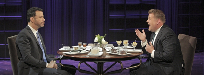 VIDEO: James Corden & Jimmy Kimmel 'Spill Their Guts' on LATE LATE SHOW Video