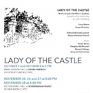 Mira J. Spektor's LADY OF THE CASTLE Comes to Opera America Today