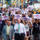 Photo Flash: Broadway Casting Directors Union Marches on Broadway Producers' Office