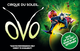 Flash Sale: 12% Off Tickets For Cirque du Soleil's OVO at the Royal Albert Hall Image