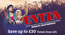 Flash Sale: Save 46% On Tickets For EVITA In The West End Image