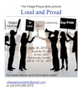 Village Playwrights to Present LOUD & PROUD Readings Tomorrow Image