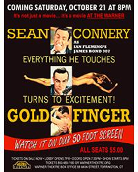 James Bond to Return to Warner Theatre in GOLDFINGER Screening Image