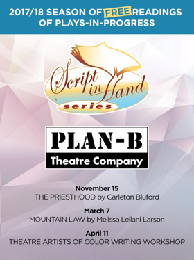 Plan-B Theatre Company Announces 2017/18 Script-In-Hand Series Image