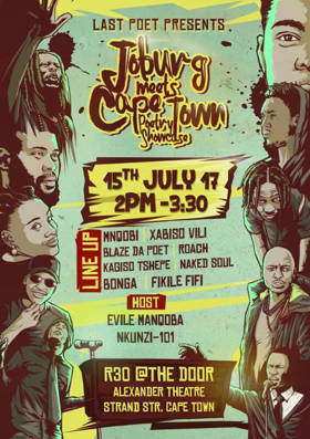 Last Poet Presents JOBURG MEETS CAPE TOWN POETRY SHOWCASE at the ...