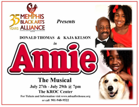 Memphis Black Arts Alliance Presents ANNIE Tomorrow Image