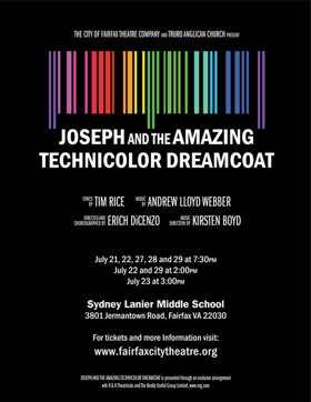 The City of Fairfax Theatre Company to Present JOSEPH AND THE AMAZING TECHNICOLOR DREAMCOAT Image
