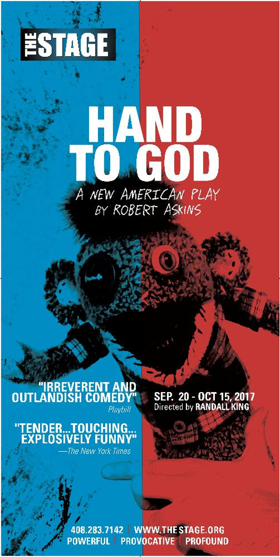 HAND TO GOD Approaches Opening at San Jose Stage Company Image