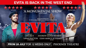 Flash Sale: Great Deals On Tickets For EVITA In The West End Image