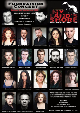 Full Cast Announced for MY LAND'S SHORE Fundraising Concert Image