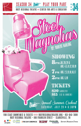 STEEL MAGNOLIAS to Bring Beauty to Roxy Regional Theatre This Summer Image
