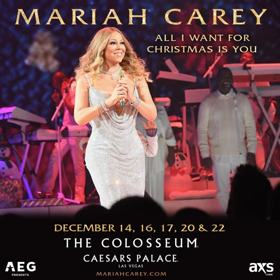 Mariah Carey to Return to The Colosseum at Caesars Palace for Christmas 