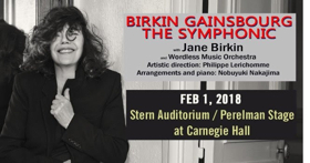 Jane Birkin to Perform BIRKIN/GAINSBOURG: LE SYMPHONIQUE at Carnegie Hall Image