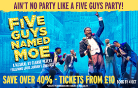 Flash Sale: Great Deals On Tickets For Musical FIVE GUYS NAMED MOE Image