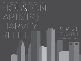Houston Artists Come Together for Harvey Relief, 9/21 Image