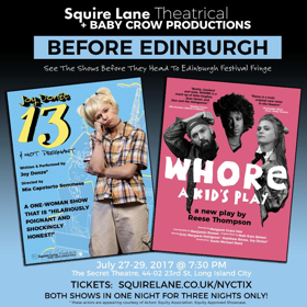 Before Edinburgh: Two Shows from New York Based Companies Previewing at The Secret Theatre, New York Image