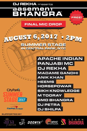 Basement Bhangra to Perform at SummerStage in Central Park for One Final Mic Drop Image