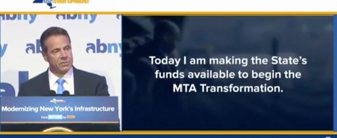 Governor Andrew Cuomo to Make State Funds Available for Subway Action Plan Video