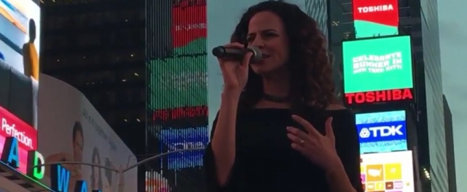 VIDEO: Mandy Gonzalez is 'Fearless' as She Belts Out New Lin-Manuel Miranda Tune at… Video