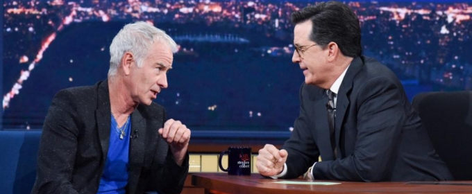 VIDEO: Stephen Colbert Challenges John McEnroe on Controversial Serena Williams… Video