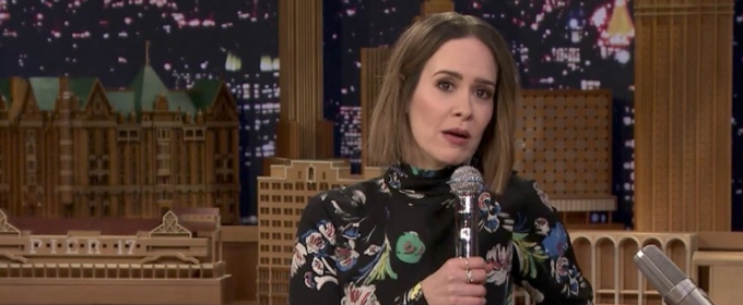 VIDEO: Sarah Paulson Channels Drew Barrymore & More on TONIGHT SHOW's 'Wheel of… Video
