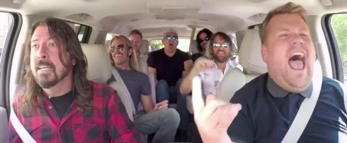 VIDEO: Foo Fighters Join James Corden for Latest CARPOOL KARAOKE Video