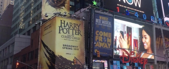 VIDEO: HARRY POTTER AND THE CURSED CHILD is Up in Times Square Video