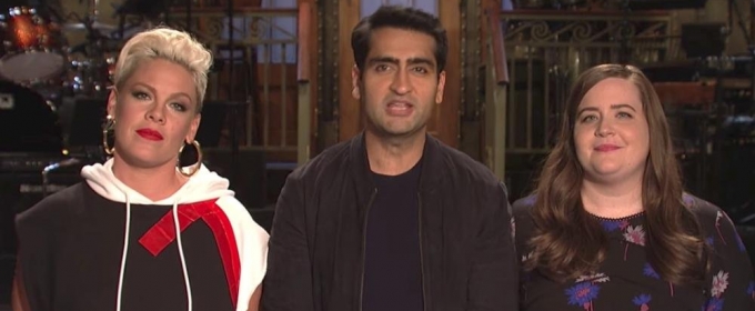 VIDEO: Kumail Nanjiani, Aidy Bryant & Pink Promo This Week's SNL Video