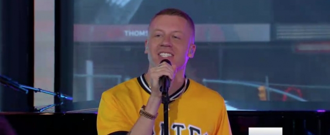 VIDEO: Macklemore Rocks Out to New Single 'Glorious' ft. Skylar Grey on GMA Video