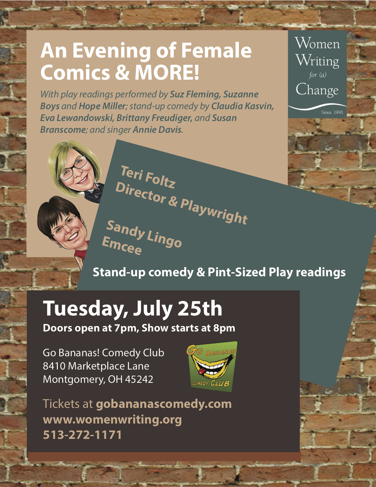 Feature: AN EVENING OF FEMALE COMICS at Women Writing for a Change Image