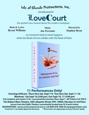 Isle of Shoals Productions, Inc Sets Cast for New Musical LOVE COURT Image