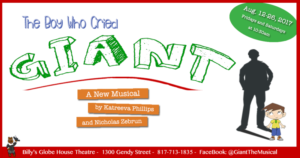 Billy's Globe House Theatre Presents THE BOY WHO CRIED GIANT Image