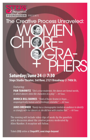Three Prominent Female Dancemakers To Discuss the Creative Process as Part of Steps Artist Talk Series