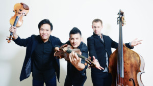 Time for Three 'Takes Time Out' to Perform With NJ Violin Students Image