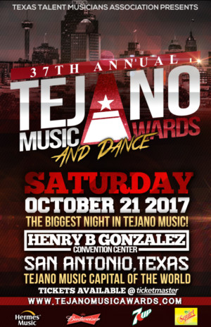 37th ANNUAL TEJANO MUSIC AWARDS & DANCE Announced Image