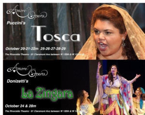 Amore Opera Presents Puccini's TOSCA and Donizetti's LA ZINGARA Image