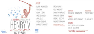 Hamlet Isn't Dead to Stage All-Female HENRY V This Summer Image