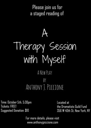 New Drama A THERAPY SESSION WITH MYSELF Gets Developmental Reading at DGF Image