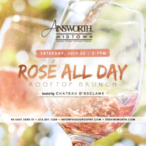 The Ainsworth Midtown Offering ROSE ALL DAY Rooftop Brunch Image