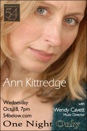Ann Kittredge to Make Feinstein's/54 Below Debut This Fall Image